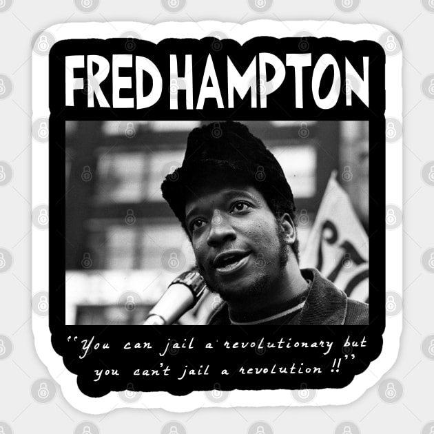 Fred Hampton Sticker by ris kingdom